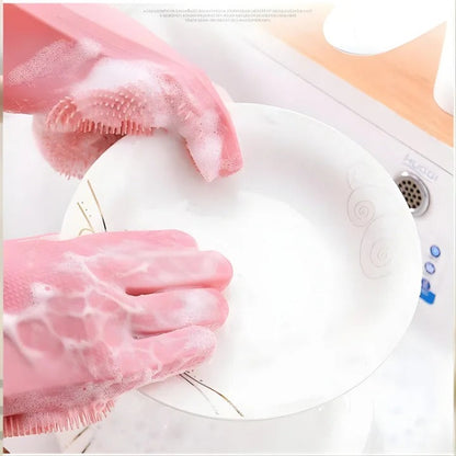Silicone Washing Gloves